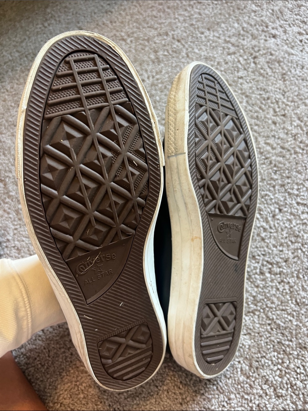 Men's converse Slip-On Leather Sneakers in Black size 13 - Picture 5 of 6
